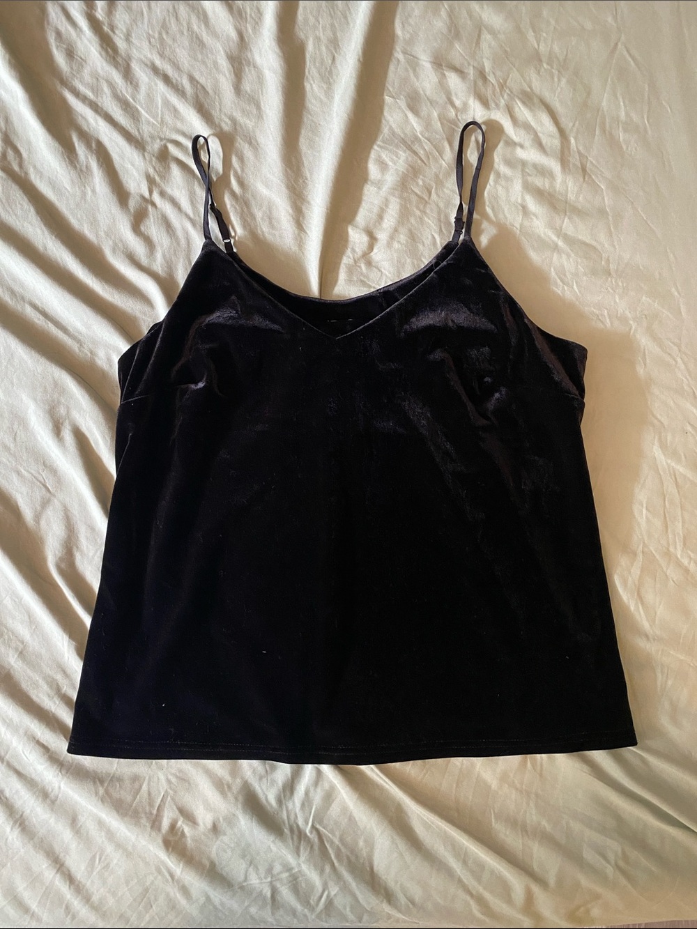 3 for $20 Black Velvet Camisole Top- Medium